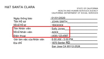 Where to find your case worker's name and number on SSA documents