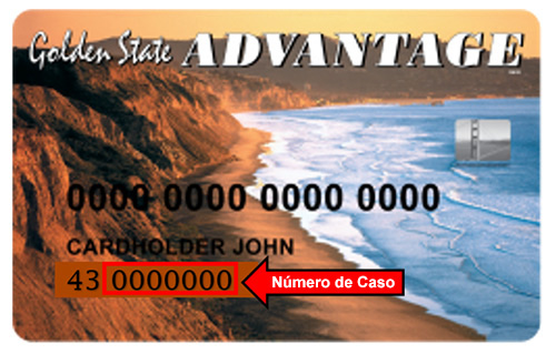 Image of an EBT card with the 7-digit case number highlighted.